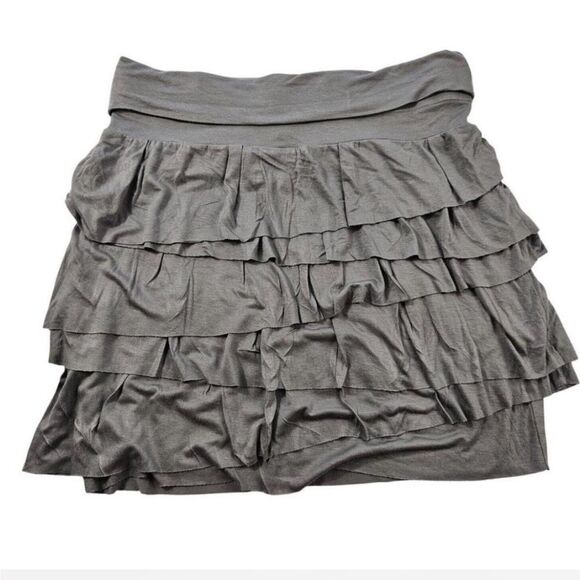 Ann Taylor LOFT Y2K Petite Grey Mini Skirt – Size L - Picture 1 of 4
